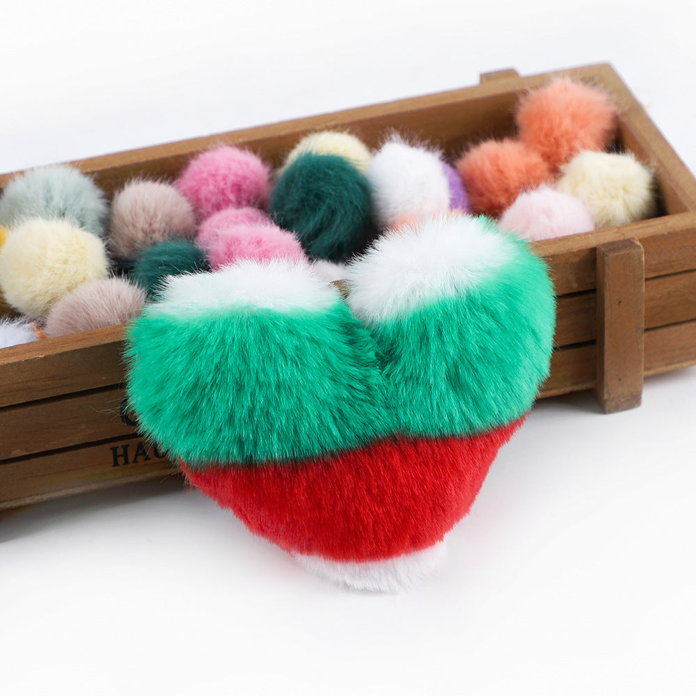 Wholesale 10pcs Love ball DIY keychain